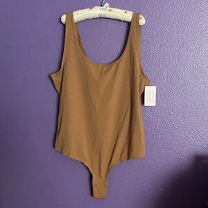 Auden Brown/Gray Tank Top Bodysuits
